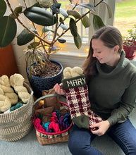 Load image into Gallery viewer, Mary Christmas Stocking - Knitting Pattern