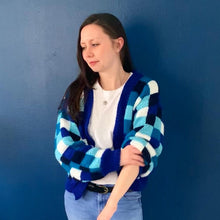 Load image into Gallery viewer, Checked Bomber Cardi - Knitting Pattern