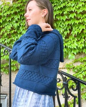 Load image into Gallery viewer, Eyelet Stripe Hoodie - Knitting Pattern
