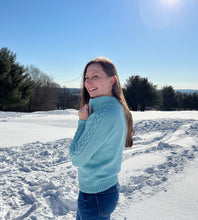 Load image into Gallery viewer, Polar Braids Quarter Zip - Knitting Pattern