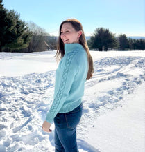 Load image into Gallery viewer, Polar Braids Quarter Zip - Knitting Pattern