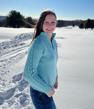 Load image into Gallery viewer, Polar Braids Quarter Zip - Knitting Pattern