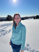 Load image into Gallery viewer, Polar Braids Quarter Zip - Knitting Pattern