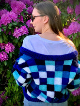 Load image into Gallery viewer, Checked Bomber Cardi - Knitting Pattern
