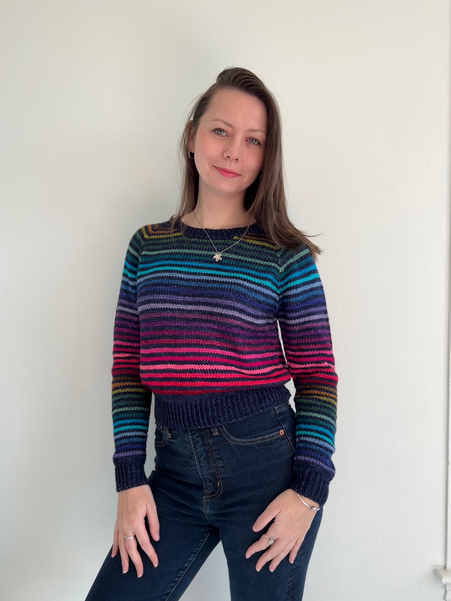Scrappy Stripes Sweater - Knitting Pattern – Mary Made That Designs