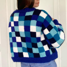Load image into Gallery viewer, Checked Bomber Cardi - Knitting Pattern
